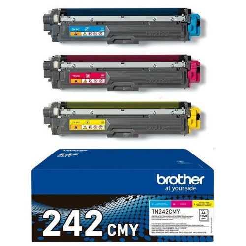 Brother TN-242CMY Toner MultiPack C,M,Y, 3x1.4K pages ISO/IEC 19798 Pack=3 for Brother HL-3142