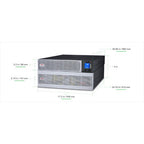 APC Easy UPS On-Line, 6kVA/6kW, Lithium-ion, Rack/Tower 5U, 230V, 1 Hard wire (1P+N+E) outlet, Intelligent Card Slot, Extended runtime, W/ rail kit