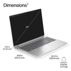HP EliteBook 6 G2a 16 inch Notebook AI PC AMD Ryzen™ 5 PRO PRO 230 Laptop 40.6 cm (16") WUXGA 32 GB LPDDR5x-SDRAM 512 GB SSD Wi-Fi 6E (802.11ax) Windows 11 Pro Silver
