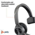 HP Poly Voyager 4310 Microsoft Teams Certified USB-C Headset +BT700 dongle