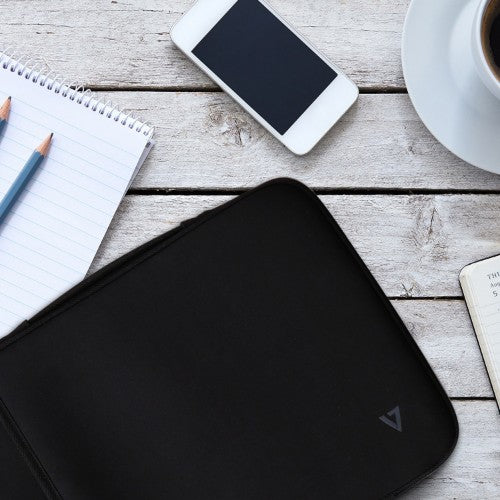 V7 J153400 33.8 cm (13.3") Sleeve case Black