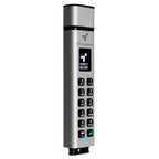 DataLocker Sentry K350 64 GB Encrypted USB Drive, FIPS 140-3 L3, AES 256-bit, MIL-STD-810G, Display with Keypad, USB A Connector compatible with 3.2 Gen 1 & USB 2.0