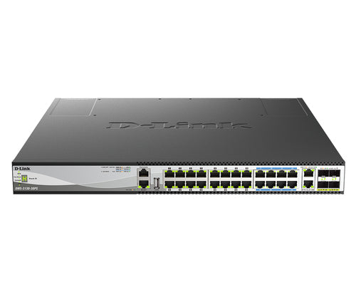 D-Link DMS-3130-30PS Managed L3 10G Ethernet (100/1000/10000) Power over Ethernet (PoE) Black