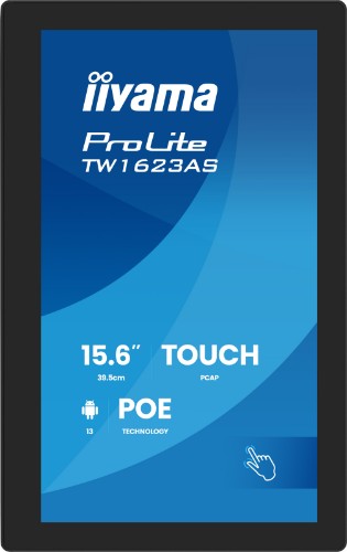 iiyama 15.6” PCAP 10pt touchscreen PC with Android, PoE Technology and iiSignage²