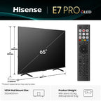 Hisense 50" E78QTUK PRO 144Hz QLED Smart AI TV with Freely