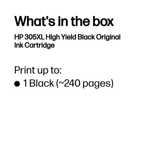 HP 3YM62AE/305XL Printhead cartridge black high-capacity, 240 pages for HP DeskJet 2710/e/Envy 6020/Envy 6020 e