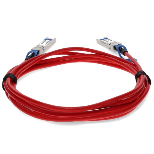 AddOn Networks Cisco Compatible TAA Compliant 25GBase-CU SFP28 Direct Attach Cable (Passive Twinax, 1m, Red)