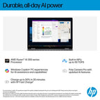 HP OmniBook X FlipNGAI 14-fk0004na Copilot+ PC AMD Ryzen™ AI 5 340 Hybrid (2-in-1) 35.6 cm (14") Touchscreen 2K 16 GB LPDDR5x-SDRAM 512 GB SSD Wi-Fi 7 (802.11be) Windows 11 Home Silver