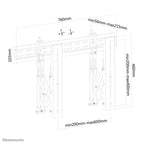 Neomounts LED-VW1000BLACK Videowall wall mount 40-75" - pull-out - max 50 kg