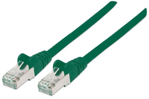 Intellinet Network Patch Cable, Cat6, 20m, Green, Copper, S/FTP, LSOH / LSZH, PVC, RJ45, Gold Plated Contacts, Snagless, Booted, Lifetime Warranty