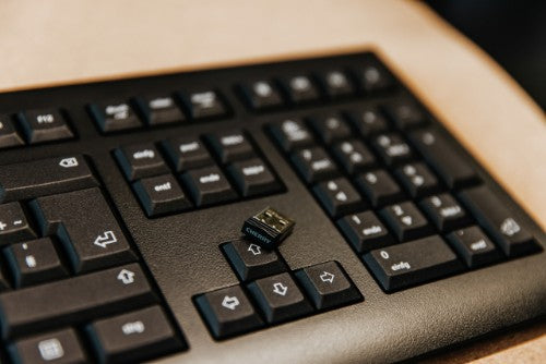 CHERRY KW 3000 keyboard Universal RF Wireless AZERTY French Black