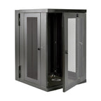 Tripp Lite SRW18USDPG SmartRack 18U UPS-Depth Wall-Mount Half-Height Rack Enclosure, Clear Acrylic Window, Hinged Back