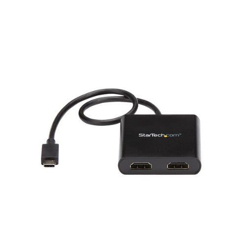 StarTech.com 2-Port Multi Monitor Adapter - USB-C to 2x HDMI Video Splitter - USB Type-C to HDMI MST Hub - Dual 4K 30Hz or 1080p 60Hz - Thunderbolt 3 Compatible - Windows Only