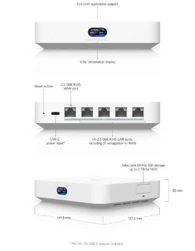 Ubiquiti Cloud Gateway Max gateway/controller 10, 100, 1000 Mbit/s