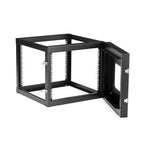 StarTech.com 4-Post 8U Hinged Wall-Mount Network Rack, 19" Open Frame Server Rack with 19.8in Mounting Depth, Wall Mount Swing Out Data Rack for IT / AV / Patch Panel / Computer Equipment