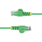 StarTech.com 7m Green Slim CAT6 Ethernet Cable, Snagless, 100W PoE, UTP, LSZH, 28AWG Pure Bare Copper Wire, Slim RJ45 Network Patch Cord w/Strain Reliefs, Individually Tested