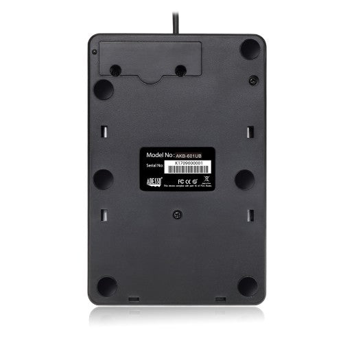 Adesso AKB-601UB - USB Spill Resistant 18-Key Numeric Keypad