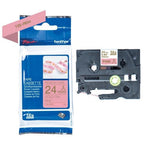 Brother TZE-RE54 DirectLabel gold on pink non adhesive textil 24mm x 4m for Brother P-Touch TZ 3.5-24mm/HSE/36mm/6-24mm/6-36mm
