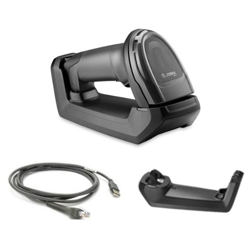 Zebra DS8178 Cordless 1D/2D Handheld Imager, Standard Cradle Kit, 1280 x 960 pixels, Circular 617nm Amber LED, Bluetooth 4.0 BLE, IP42, Twilight Black