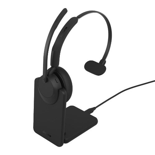 Jabra Evolve3 45 UC - USB-A with Dongle - Mono (Charging Stand)