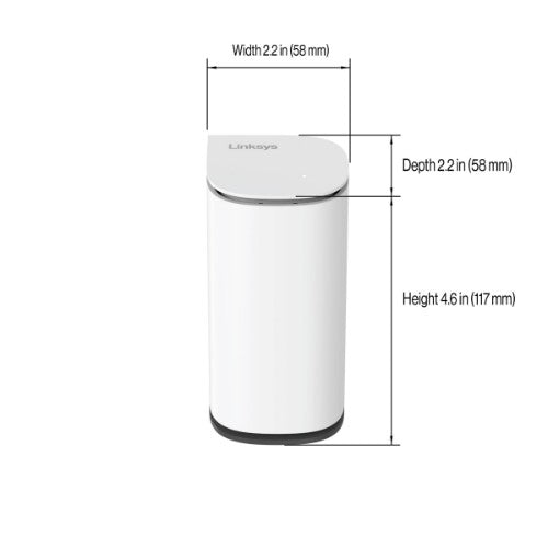 Linksys Velop Micro 6 Mesh Add-on Node – Dual-Band WiFi 6 AX3000 (Add-on only)