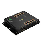 StarTech.com Industrial 8 Port Gigabit PoE+ Switch w/2 SFP MSA Slots - 30W - Layer/L2 Switch Hardened GbE Managed - Rugged High Power Gigabit Ethernet Network Switch IP-30/-40 C to 75 C - TAA