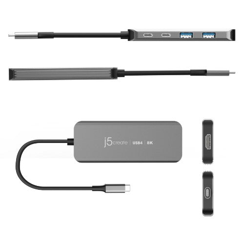 j5create JCH453 USB4® 8K60 Slim Hub