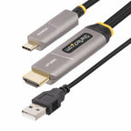 StarTech.com 50ft (15m) USB-C to HDMI 2.0 Active Optical Cable (AOC), 4K 60Hz, CL3 Rated, Unidirectional USB Type-C to HDMI Adapter Cable