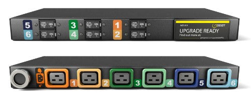 Vertiv MG01X1R1-06L193-3PS56B2H10-S power distribution unit (PDU) 6 AC outlet(s) 1U Black