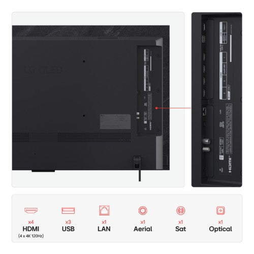 LG OLED42C54LA.AEK TV 106.7 cm (42") 4K Ultra HD Smart TV Wi-Fi Metallic
