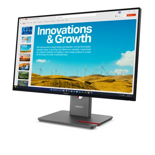 Lenovo ThinkVision P24QD-40 LED display 2560 x 1440 pixels Wide Quad HD Black