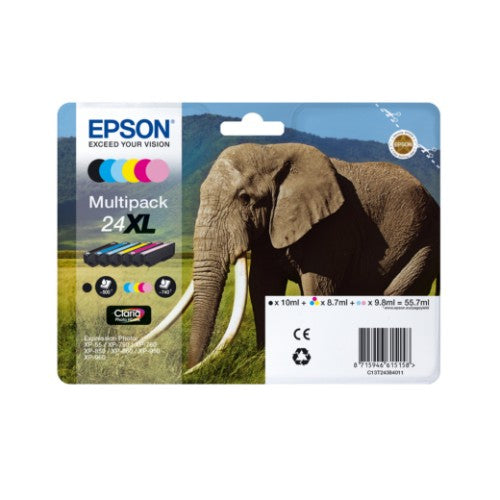 Epson C13T24254012/24 Ink cartridge light cyan, 360 pages 5,1ml for Epson XP 750