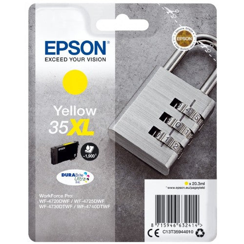 Epson C13T35944010/35XL Ink cartridge yellow high-capacity, 1.9K pages 20.3ml for Epson WF-4720