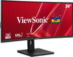 Viewsonic VA 34” UWQHD Curved Monitor with KVM Switch