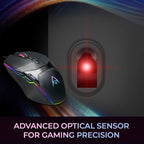 Adesso iMouse X5 mouse Gaming Ambidextrous USB Type-A Optical 6400 DPI