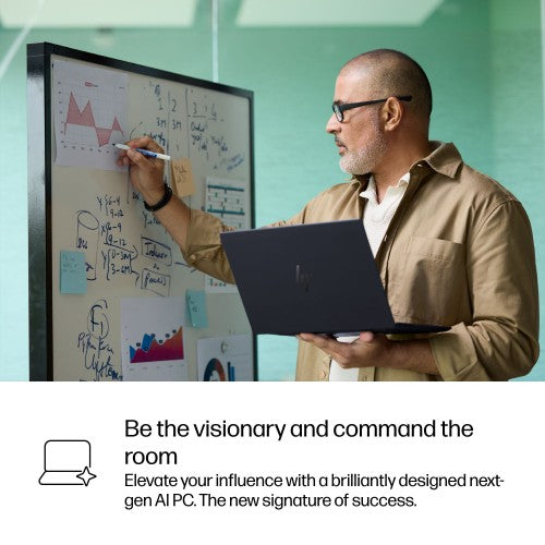 HP EliteBook Ultra G1i Next Gen AI PC Wolf Pro Security Edition Copilot+ PC Intel Core Ultra 5 226V Laptop 35.6 cm (14") Touchscreen 2.8K 16 GB LPDDR5x-SDRAM 512 GB SSD Wi-Fi 7 (802.11be) Windows 11 Pro Blue