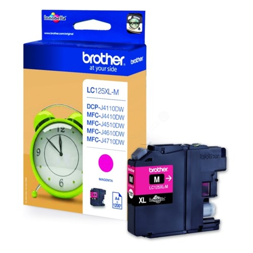 Brother LC-125XLM Ink cartridge magenta, 1.2K pages ISO/IEC 24711 11ml for Brother MFC-J 4510/6920