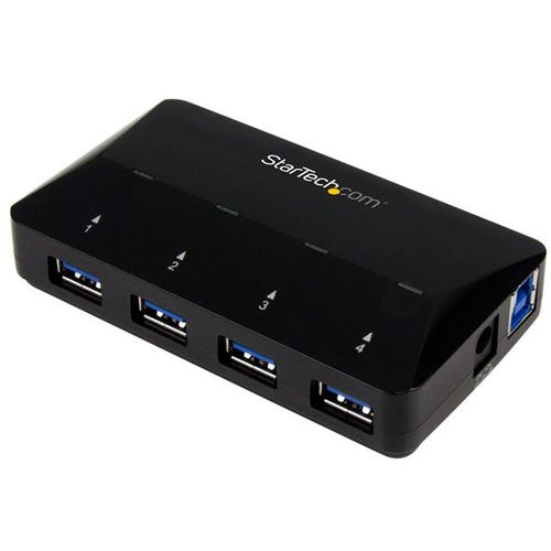 StarTech.com 4-Port USB 3.0 Hub (5Gbps) plus Dedicated Charging Port - 1 x 2.4A Port