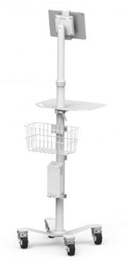 Compulocks Universal Tablet Cling Medical Rolling Kiosk White
