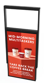 Allsee Technologies UDS49HD8 Signage Display Double sided totem 124.5 cm (49") Wi-Fi 3500 cd/m² Full HD Black Built-in processor Android 7.1