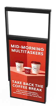 Allsee Technologies UDS49HD8 Signage Display Double sided totem 124.5 cm (49") Wi-Fi 3500 cd/m² Full HD Black Built-in processor Android 7.1