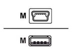 Zebra USB2.0 - miniUSB2.0 USB cable USB A Mini-USB B