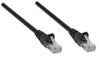 Intellinet Network Patch Cable, Cat5e, 5m, Black, CCA, U/UTP, PVC, RJ45, Gold Plated Contacts, Snagless, Booted, Lifetime Warranty
