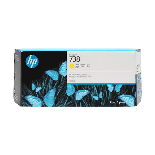 HP 676M8A/738 Ink cartridge yellow 300ml for HP DesignJet T 850