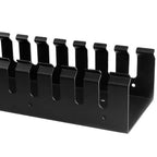 StarTech.com 2-Pack 20U Vertical Cable Organizer with Finger Ducts, Vertical Cable Management Panel, 40U Rack-Mount Cable Raceway, 2x 3ft (91cm) Wire Organizers