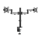 Tripp Lite DDR1327SDFC-1 Dual-Monitor Flex-Arm Desktop Clamp for 13” to 27” Displays