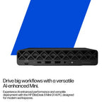 HP EliteDesk 8 Mini G1i Intel Core Ultra 7 265T 32 GB DDR5-SDRAM 1 TB SSD Windows 11 Pro Mini PC AI PC Black