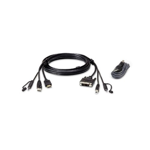 ATEN HDMI to DVI-D USB USB KVM Cable with Audio; 1,8M USB HDMI to DVI-D Secure KVM