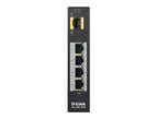 D-Link 5-Port Unmanaged Switch with 4 x 10/100/1000BaseT(X) ports (4 PoE) & 1 x 100/1000BaseSFP