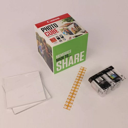 Canon 3713C014/PG-560+CL-561 Printhead cartridge multi pack black + color Cube white green +PP201 40 sheet 13x13cm 7,5ml + 8,3ml Pack=2 for Canon Pixma TS 5350
